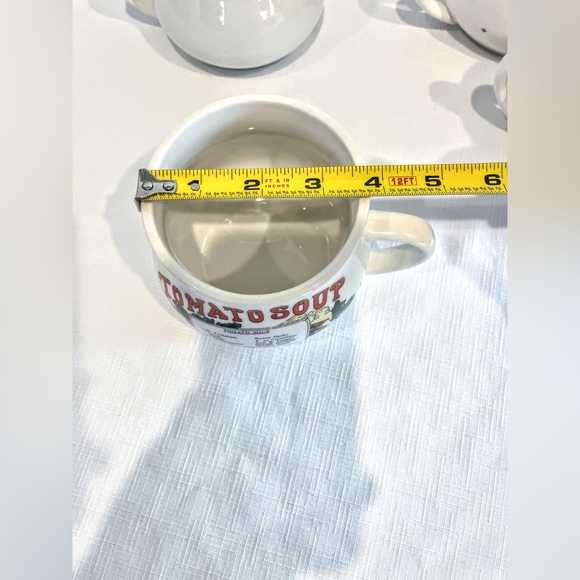 Vintage Soup Recipe Soup Cups Tomato and Mushroom - Picture 13 of 13